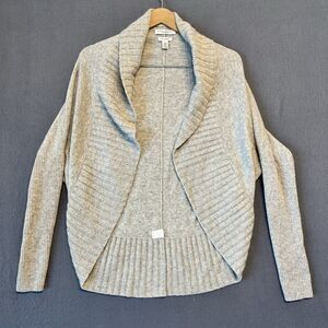 Banana Republic  100% Cashmere Open Cardigan Womens Gray Classic Size M Shawl